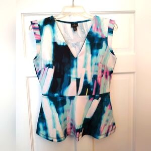 Abstract Sleeveless Top
